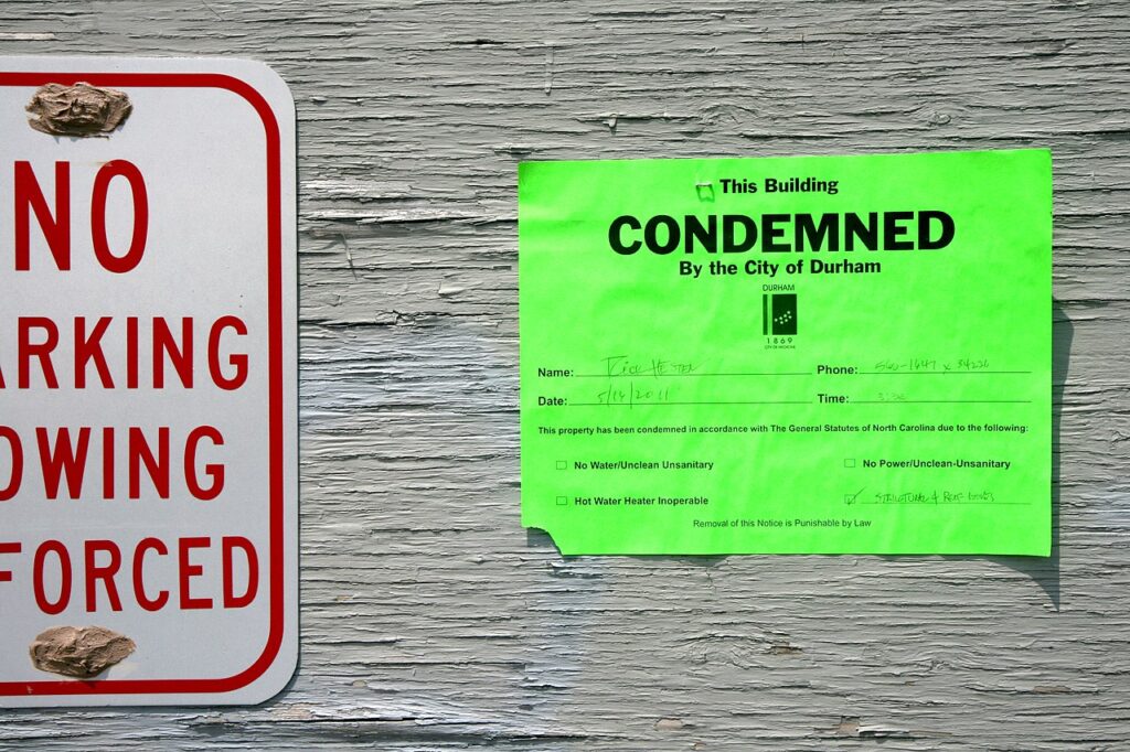 This article talks about the problems related to having or owning a condemned house, and at The Construct company, we help you deal with it. 